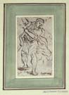 ANTONIO DOMENICO GABBIANI, Standing Male Figure, pen and ink